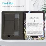 KEROM Case for 7"/6.8" Kindle Paperwhite (12th/11th Gen, 2024/2021), Kindle Colorsoft Signature Edition Case, PU Leather Foldable Stand Cover with Hand Strap & Auto Wake/Sleep, Flowers