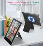 MoKo Magnetic Case for 7" Kindle Paperwhite 12th Gen 2024 & Kindle Colorsoft Signature Edition, Stand Cover Ultra Thin DIY Clear Case with Wireless Charging Fully Covered Shell, Black