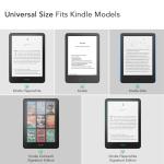 SEPTBEAM Ergonomic Silicone Hand Strap Holder for Kindle and Teblets - Handed Reading, Minimize Drops & Fatigue for Kindle Paperwhite/Kobo/Oasis/E-Book/Mini Teblets/Phone(Black)