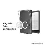 PopSockets Kindle Paperwhite Case (12th Gen, 7”, 2024/25), Signature Edition & Colorsoft – Slim Protective Cover with Built-in MagSafe-Compatible Ring for MagSafe PopGrip, E-Reader Accessory - Clear