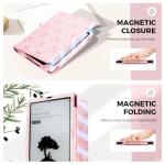 Pink Bow Case for 7"/ 6.8“ Kindle Paperwhite 12th/11th Generation,Hand Strap Stand Book Cover Sleeve for Kindle Colorsoft Signature Edtion,2025 Cute Coquette Ereader Ebook Gifts