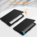Fintie Slimshell Case for 6.8" Kindle Paperwhite (11th Generation-2021) and Kindle Paperwhite Signature Edition - Premium Lightweight PU Leather Cover with Auto Sleep/Wake, Black