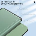 MoKo Case for All-New 7" Kindle Paperwhite (12th Generation-2024) and Kindle Colorsoft Signature Edition 2024, Origami Standing Shell Case with Magnetic PC Back Cover, Agave Green