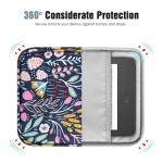 TiMOVO 6-7 Inch Tablet Sleeve for eReader Book Paperwhite/Colorsoft Signature Edition, Protective Sleeve Cover Case with Pocket for E-Reader/Oasis & Kobo Devices, Colorful Flower