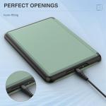 MoKo Case for All-New 7" Kindle Paperwhite (12th Generation-2024) and Kindle Colorsoft Signature Edition 2024, Origami Standing Shell Case with Magnetic PC Back Cover, Agave Green