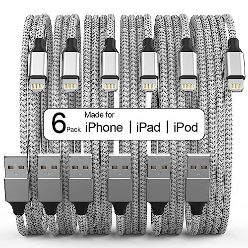 Apple MFi Certified iPhone Charger 6-Pack Lightning Cables