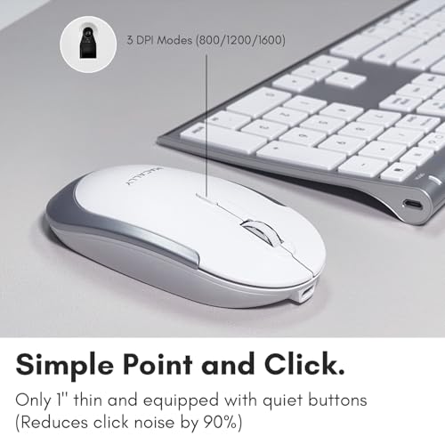 Macally Bluetooth Keyboard and Mouse Combo for Mac