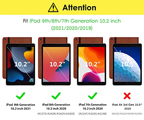 DTTO Premium Leather Folio Case for iPad 10.2