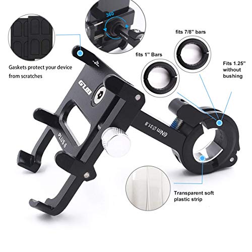 GUB Metal Bike Phone Holder - 360° Rotation