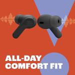 JBL Vibe Beam - True Wireless JBL Deep Bass Sound Earbuds, Bluetooth 5.2, Water & Dust Resistant, Hands-free call with VoiceAware, Up to 32 hours of battery life (Blue)