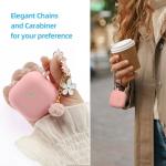 Compatible with AirPods 4 Case, Premium Soft Silicone Protective Case Cover for Apple AirPods 4th Generation with Cleaner Kit Keychain Accessories for Women Girls (Pink, for AirPod 4 case)