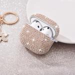 VISOOM Cute Jewelry Case for Airpods 4 Cases 2024 Cover Women, Sparkly Air pods 4 Gen Case Hard TPU Airpod Cases 4th Generation Glitter iPods 4 Cas with Bling Keychain for iPods Earbuds Airpods 4th