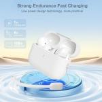 Wireless Earbuds Bluetooth 5.0 Headphones Noise Cancelling Air Buds Pods 3D Stereo Ear pods in-Ear Ear Buds with Deep Bass Earphones Sport Headsets for Android/Samsung/Apple iPhone