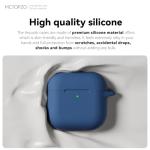 MCTOPZO for AirPods 4 Case 2024 Come with Cleaner Kit,Soft Silicone Protective Cover for Apple AirPods 4th Generation Cases with Keychain,Compatible with AirPod 4 Case for Women Men-Midnight Blue