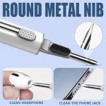 Inesore Cleaner Kit for Airpods Pro 3 2 1 Series,Multi-Function Cleaning Pen Tool for Earbuds Headphone iPhone Camera Electronic Devices,with Soft Brush Flocking Sponge -White