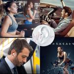Wireless Earbuds Bluetooth 5.0 Headphones Noise Cancelling Air Buds Pods 3D Stereo Ear pods in-Ear Ear Buds with Deep Bass Earphones Sport Headsets for Android/Samsung/Apple iPhone