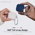 MCTOPZO for AirPods 4 Case 2024 Come with Cleaner Kit,Soft Silicone Protective Cover for Apple AirPods 4th Generation Cases with Keychain,Compatible with AirPod 4 Case for Women Men-Midnight Blue