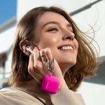 Charlam Compatible with AirPods 4 Case(2024), Soft Silicone Protective Cover for Apple AirPods 4, with Keychain, Cleaning Kit & Anti-Loss Strap, AirPods 4th Generation Case for Women Men, Rose Pink