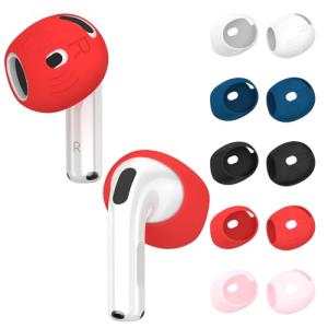 [5 Pairs] for AirPods 4 Ear Tips Covers Sport Anti Slip Anti Scratche Skin Soft Silicone Eartip AirPods 4 Gen Earbuds Accessories Compatible with Apple AirPods 4th Generation (5 Colors Mix)