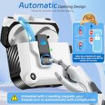 Ekoonpft for AirPods 4 Case 2024, Secure Lock & Auto-Open Design for Apple AirPods 4th Generation Case Cover with Cleaner and Keychain for Men Women, Anti-Scratch Drop Protection