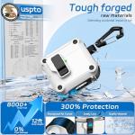 Ekoonpft for AirPods 4 Case 2024, Secure Lock & Auto-Open Design for Apple AirPods 4th Generation Case Cover with Cleaner and Keychain for Men Women, Anti-Scratch Drop Protection