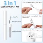 Dgege for Airpods 4th Generation Case Cover(2024),Soft Silicone Full Protective Case for AirPods 4 Case with Keychain & Cleaner Kit,Compatible with Apple Airpods 4 for Women,Men（Lightpink）