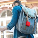 DaQin Compatible with AirPods 4 Case, Soft Silicone Full Protective Case Cover for Apple AirPods 4 Cases with Keychain, Compatible with AirPods 4th Generation Case Accessories for Women Men, Red