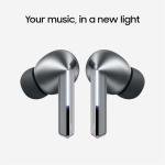 Samsung Galaxy Buds 3 Pro AI True Wireless Bluetooth Earbuds, Noise Cancelling, Sound Optimization, Redesigned Comfort Fit, Silver [US Version, Amazon Exclusive, 2Yr Warranty]