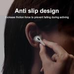 6 Pairs Ear Cover for AirPods 4,Anti Slip Ear Skin Tips Accessories Sport Ultra Thin Slim Soft Silicone Ear Tips Earbuds Gel Cover Compatible with AirPods 4th Generation (White&Black)