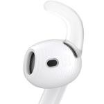 Gcioii 3 Pairs for AirPods 4 Ear Hooks Covers [Added Storage Pouch] Anti-Slip Accessories Compatible with Apple AirPods 4th Generation (Translucent)