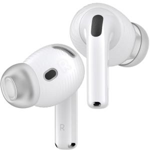 Gcioii 3 Pairs Ear Tips for AirPods 4 Noise Cancelling Earbuds Cover [Added Storage Pouch] Anti-Slip Accessories Compatible with Apple AirPods 4th Generation (Translucent)
