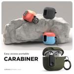 VRS DESIGN Modern Lock Case for Apple Airpods 4th Generation (2024), Rugged Protection with Secure Lock for Airpods 4 Case (Sandstone) [US Patent Registered]