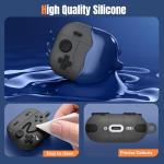 Getino Game Case for AirPods 4 2024 Cover with Cleaner Kit, Keychain, Compatible with Apple Airpods 4 Case Covers, Cute Funny Shock-Proof Protective Silicone AirPod 4 Cases for Men Boy-Black