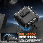 Polislime for AirPods 4 Generation Case with Phone Stand,Full Drop Protection Automatic Snap Switch Design with Cleaner Kit for Airpods 4th with Active Noise Cancellation Charging(2024)