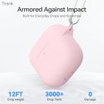 TNSNK for AirPods 4 Case Pink with 3-in-1 Cleaner Kit & Keychain, Skin-Soft Silicone 360° Full Protection iPod 4 Case Cute Compatible with Apple Airpods 4th Gen 2024 Cover for Women Girly, Lightpink
