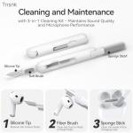 TNSNK for AirPods 4 Case Pink with 3-in-1 Cleaner Kit & Keychain, Skin-Soft Silicone 360° Full Protection iPod 4 Case Cute Compatible with Apple Airpods 4th Gen 2024 Cover for Women Girly, Lightpink