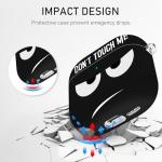 Youtec for Apple Airpods 4th Generation Case Cover(2024),Don't Touch Me for Airpods 4 Cover with Keychain/Lanyard Soft Cute Shockproof Covers for Women Men Compatible AirPod 4 Case,Black