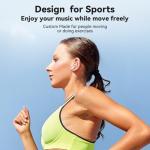 for AirPods 4 Ear Tips TNSNK 4 Paris Anti-Slip Sport Ear Hooks Soft Silicone Ear Grips Compatible with Apple AirPods 4 for Men Women with Cleaning Pen Kit and Carabiner (White)