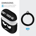 Youtec for Apple Airpods 4th Generation Case Cover(2024),Don't Touch Me for Airpods 4 Cover with Keychain/Lanyard Soft Cute Shockproof Covers for Women Men Compatible AirPod 4 Case,Black