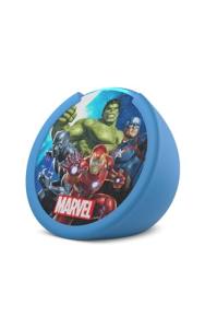 Amazon Echo Pop Kids (newest model), Designed for kids, Designed for Alexa+, parental controls, Includes 6 months of Amazon Kids+, Marvel's Avengers