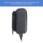 WIDEPLORE Echo Dot Wall Mount Holder for 3rd Generation, Built-in Cable Management Space-Saving Accessories for Dot(3rd Gen) Smart Speakers, with Sticking Tape and Drill Nail-Black