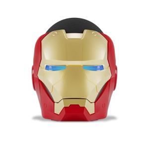 Echo Bundle: Echo Dot (5th Gen, 2022 release) | Charcoal and Limited Edition Marvel Iron Man Stand