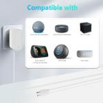 15W Power Adapter Replacement for Amazon Alexa Dot 3rd Gen, Dot 4th Gen, Dot 5th Gen 2022, Echo Pop, Echo Show 5, Echo Spot and Fire TV Cube Adapter Power Cord