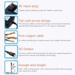 15W Alexa Power Cord Compatible with Echo Show 5 1st / 2nd Gen, Echo Dot 3rd / 4th / 5th Generation (Include Kids Edition), Echo Pop Spot Power Adapter Charger Cable 6.6ft