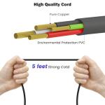 15W Alexa Power Adapter Replacement for Echo Dot 3rd Generation, Echo Dot 4th Generation, Echo Dot 5th Generation, Echo Dot Kids Edition, Echo Show 5 and Fire TV Cube Power Adapter Charger