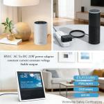 HY1C 21W power supply dapter for Amazon Alexa Echo 1st 2nd Generation, Echo Show 1st Gen, Echo Show 5 (3rd Gen), Echo Plus 1st Gen, Echo Look, Echo Link, Fire TV 2nd Gen, 15V replacement AC power cord