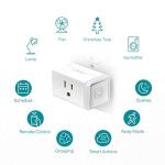 Kasa Smart Plug HS103P2, Smart Home Wi-Fi Outlet Works with Alexa, Echo, Google Home & IFTTT, No Hub Required, Remote Control,15 Amp,UL Certified, (Pack of 2) White
