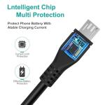 Replacement USB Charging Cable Compatible with Amazon Echo DOT 2nd Generation Speaker Power Charger Lead Cord Wire (2.6ft/Black)