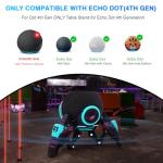 Echo Dot Stand，Table Stand Decorative Holder for Echo Dot (4th & 5th Generations) or Homepod Mini，Bracket can be Adjusted arbitrarily Posture (Black)