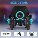 Echo Dot Stand，Table Stand Decorative Holder for Echo Dot (4th & 5th Generations) or Homepod Mini，Bracket can be Adjusted arbitrarily Posture (Black)